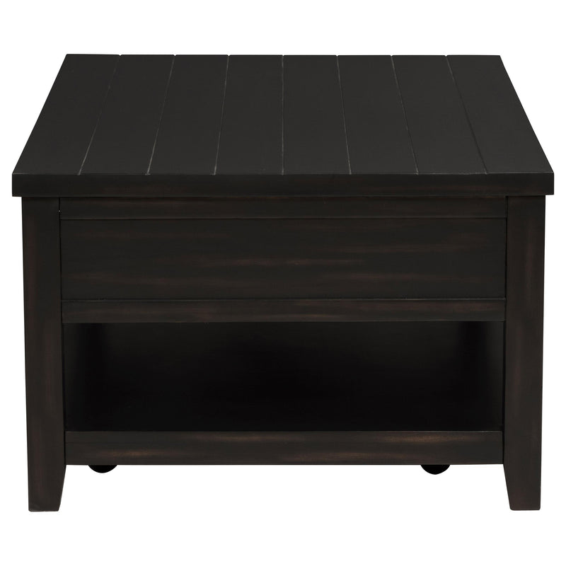  Coaster Furniture Concord 710578 2-Drawer Rectangular Coffee Table - Distressed Java IMAGE 5