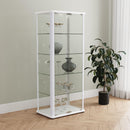  Coaster Furniture Aero 950399 5-shelf Display Curio Cabinet with LED Lighting - White IMAGE 3