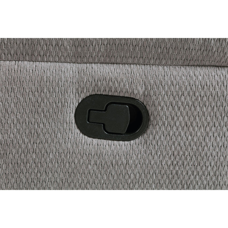  Coaster Furniture Gilson 602552 Chenille Upholstered Reclining Loveseat - Grey IMAGE 12