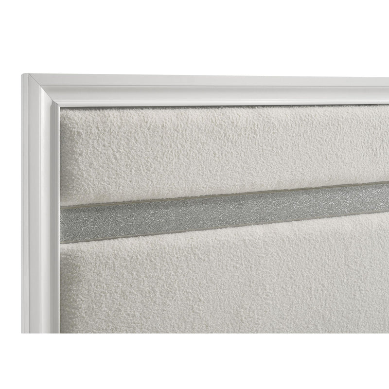  Coaster Furniture Miranda 205110Q 54-inch Upholstered Queen Panel Bed - White IMAGE 8