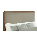  Coaster Furniture Maderia 223321KE 57-inch Upholstered Eastern King Panel Bed - Walnut IMAGE 6