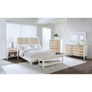 Coaster Furniture Bexhill 223471KE 56-inch Upholstered Eastern King Panel Bed - White IMAGE 7