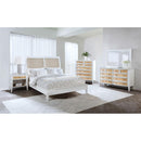  Coaster Furniture Bexhill 223471KE 56-inch Upholstered Eastern King Panel Bed - White IMAGE 8