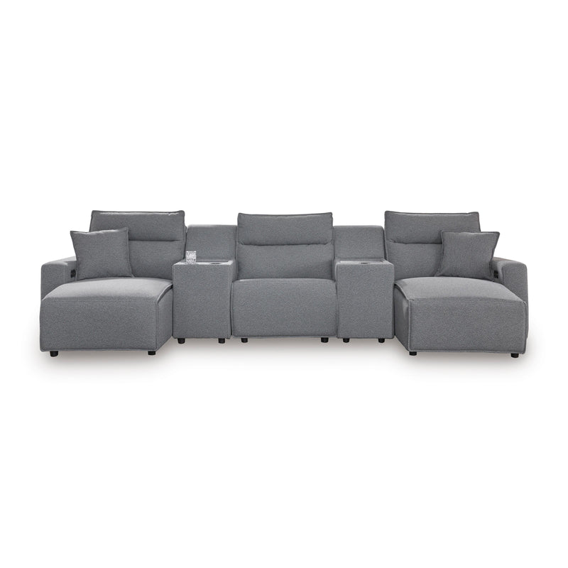  Signature Design by Ashley Modmax 65906S16 5 pc Power Reclining Sectional with Chaise IMAGE 1