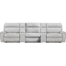  Signature Design by Ashley Social Pointe PC98802S39 5 pc Reclining Sectional with Storage Consoles IMAGE 1