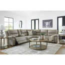 Signature Design by Ashley Narwhal Place PC99201S36 6 pc Reclining Sectional with Storage Console IMAGE 6