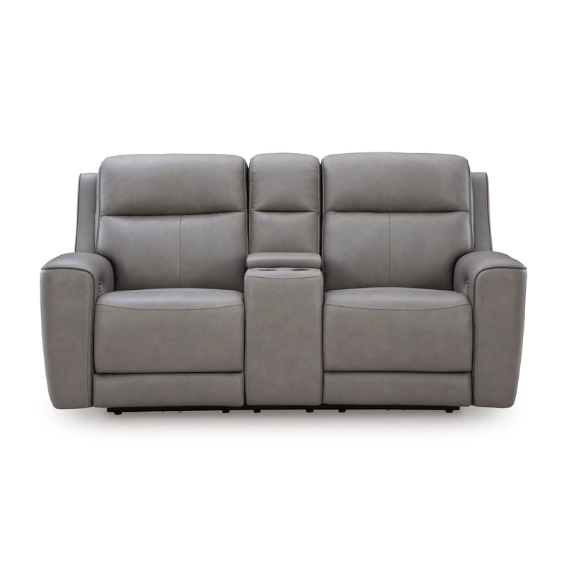 Signature Design by Ashley 5Z-Comfort PCU1090018 Power Reclining Loveseat with Console and Adjustable Headrest IMAGE 2