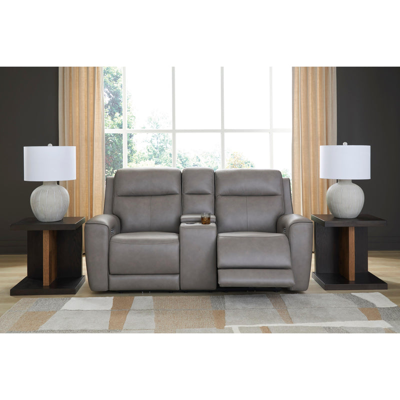 Signature Design by Ashley 5Z-Comfort PCU1090018 Power Reclining Loveseat with Console and Adjustable Headrest IMAGE 4