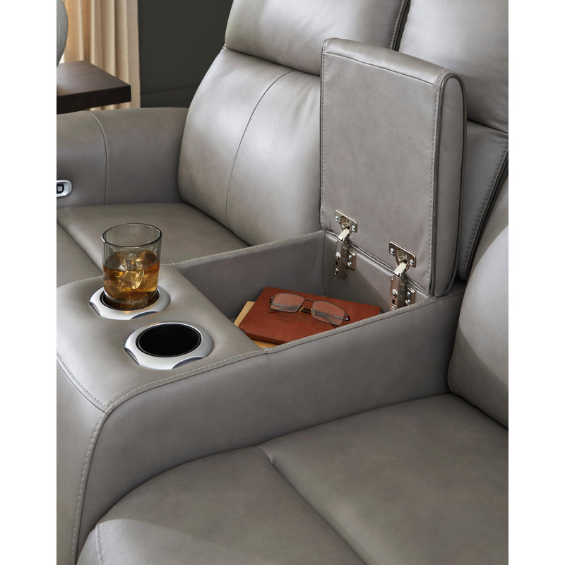 Signature Design by Ashley 5Z-Comfort PCU1090018 Power Reclining Loveseat with Console and Adjustable Headrest IMAGE 5