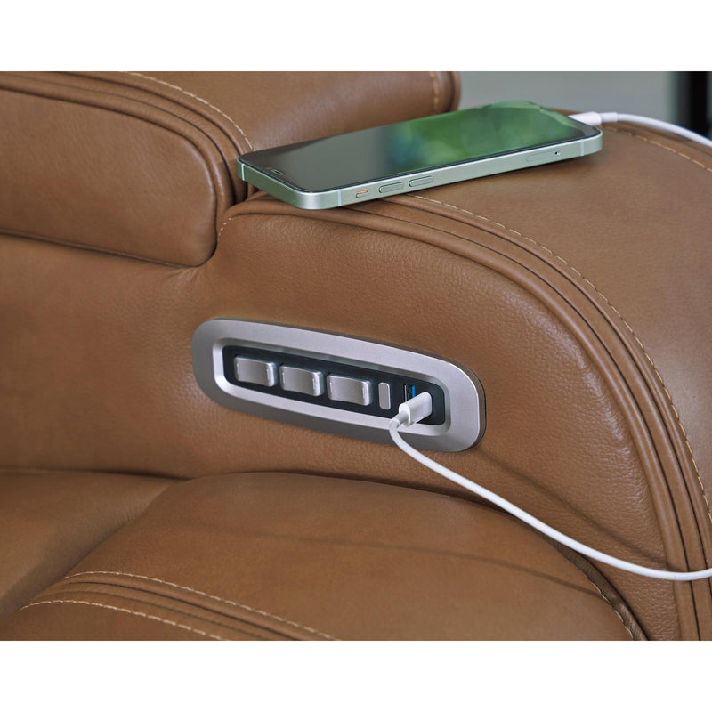 Signature Design by Ashley Knightington PCU1160018A Power Reclining Loveseat Audio Console IMAGE 10