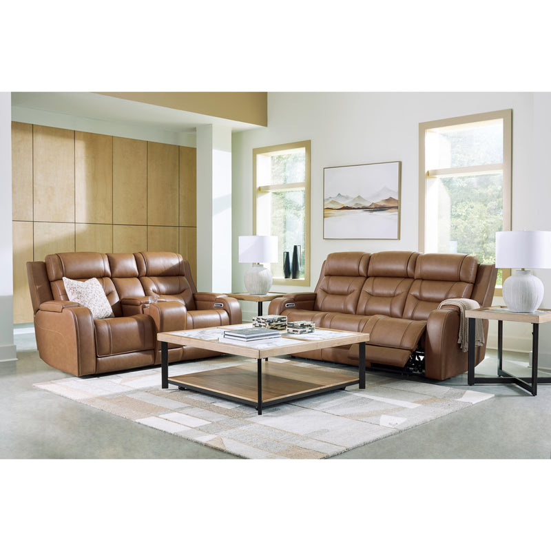 Signature Design by Ashley Knightington PCU1160018A Power Reclining Loveseat Audio Console IMAGE 14
