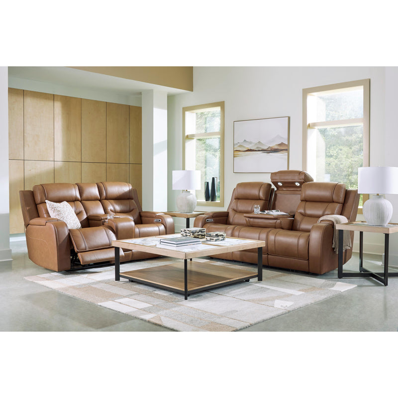 Signature Design by Ashley Knightington PCU1160018A Power Reclining Loveseat Audio Console IMAGE 17