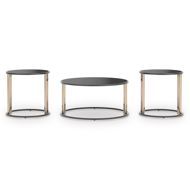  Signature Design by Ashley Hannerly T219-13 Occasional Table Set IMAGE 2