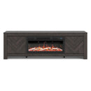 Signature Design by Ashley Cayboni W3789W1 71" TV Stand with Electric Fireplace IMAGE 2