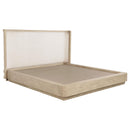  Coaster Furniture Kailani 225041Q 49-inch Queen Wingback Bed - Beige Oak IMAGE 1
