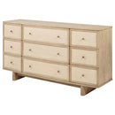  Coaster Furniture Kailani 225043 9-Drawer Dresser Cabinet - Beige Oak IMAGE 3