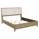  Coaster Furniture Granada 224921KE Upholstered Eastern King Panel Bed - Natural Pine IMAGE 1