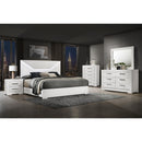  Coaster Furniture Ives 224944 Dresser Mirror - White High Gloss IMAGE 4