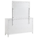 Coaster Furniture Marielle 224843M 6-Drawer Dresser with Mirror - Distressed White IMAGE 5