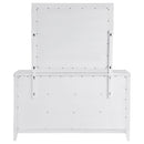  Coaster Furniture Marielle 224843M 6-Drawer Dresser with Mirror - Distressed White IMAGE 6