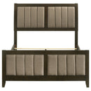 Coaster Furniture Wilkes 224421F 51-inch Upholstered Full Bed - Dark Cocoa IMAGE 3