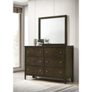 Coaster Furniture Wilkes 224423M 6-Drawer Dresser and Mirror - Dark Cocoa IMAGE 9