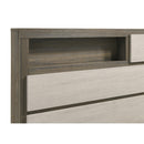  Coaster Furniture Fenwick 224981KE Eastern King Bed Bookcase Headboard - Grey Oak IMAGE 8