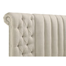  Coaster Furniture Sonya 360111KE Upholstered Eastern King Round Storage Bed - Ivory IMAGE 8