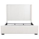  Coaster Furniture Natasha 306051KE 65-inch Upholstered Eastern King Wingback Bed - Cream IMAGE 3