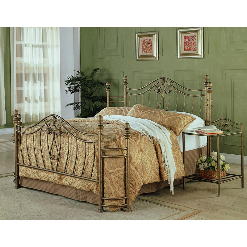  Coaster Furniture Sydney 300171KE Eastern King Headboard and Footboard - Brushed Gold IMAGE 3