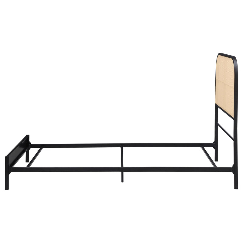  Coaster Furniture Amherst 360351T Radio Weave Rattan Metal Full Bed - Black IMAGE 4