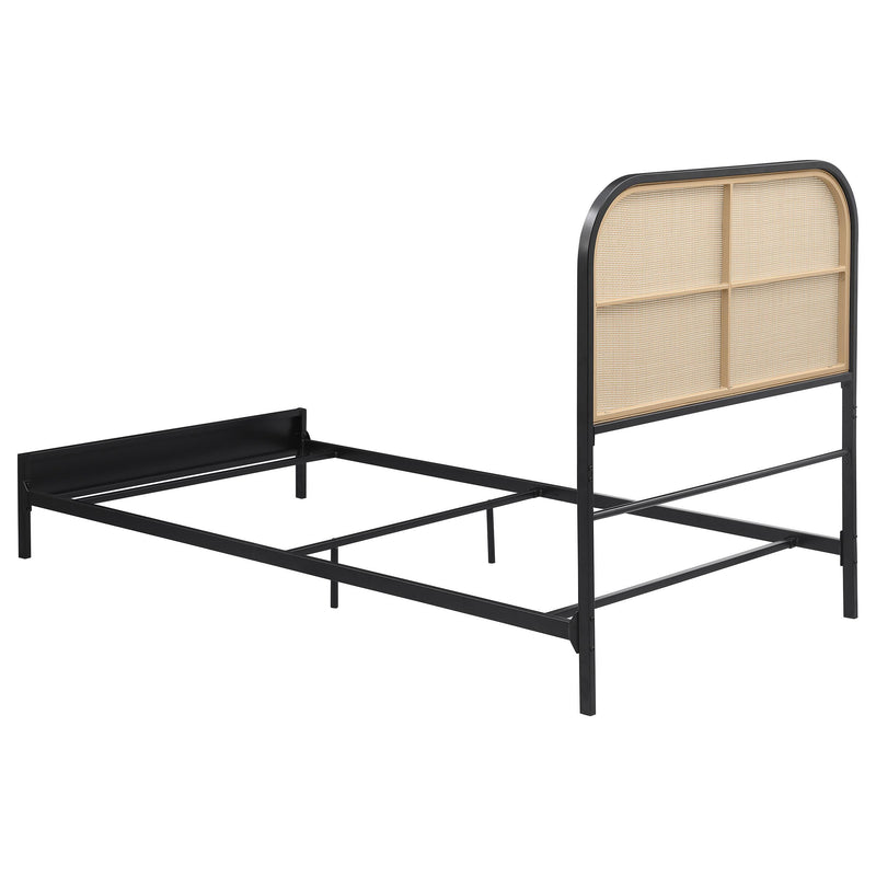  Coaster Furniture Amherst 360351T Radio Weave Rattan Metal Full Bed - Black IMAGE 5