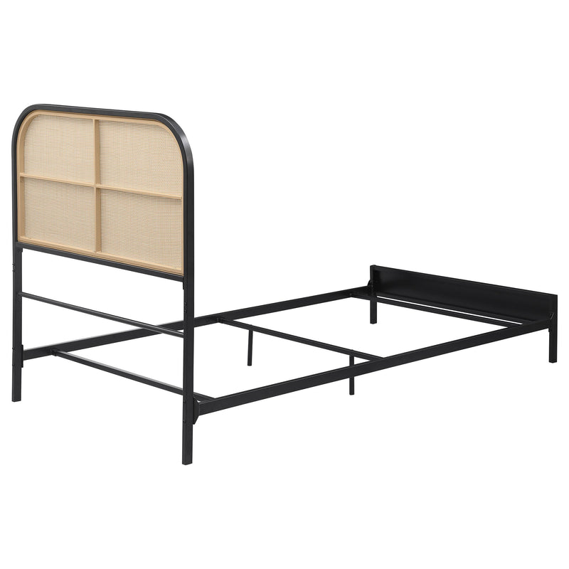  Coaster Furniture Amherst 360351T Radio Weave Rattan Metal Full Bed - Black IMAGE 6