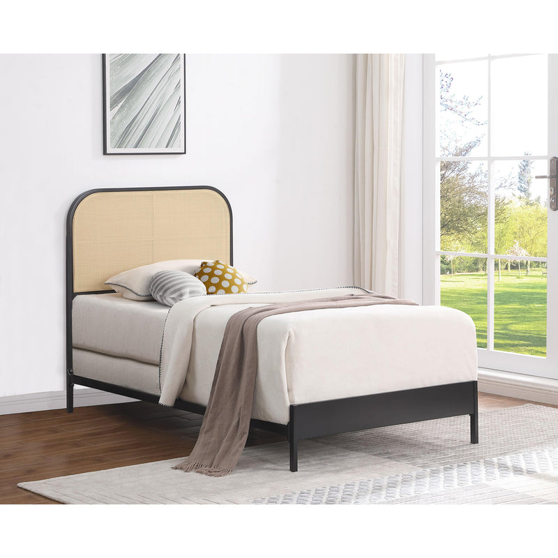  Coaster Furniture Amherst 360351T Radio Weave Rattan Metal Full Bed - Black IMAGE 8