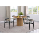  Coaster Furniture Alexis 182682 Fabric Upholstered Dining Arm Chair - Grey IMAGE 9