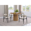 Coaster Furniture Alexis 182692 Fabric Upholstered Dining Arm Chair - Beige IMAGE 9