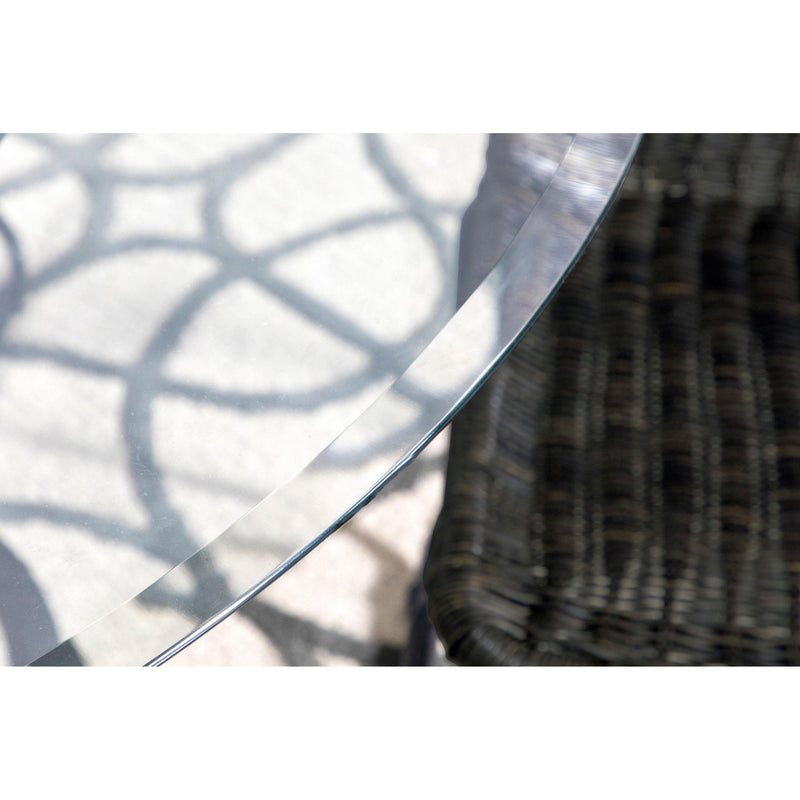  Coaster Furniture Aviano 108291BG Round 48-inch Glass Top Metal Dining Table - Gunmetal IMAGE 9