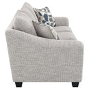  Coaster Furniture Tomkins 509671 Boucle Upholstered Sofa - Light Grey IMAGE 7