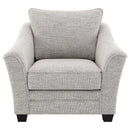  Coaster Furniture Tomkins 509673 Boucle Upholstered Chair - Light Grey IMAGE 2