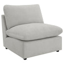  Coaster Furniture Collins 609560P 5 pc Modular Power Reclining Sectional - Grey IMAGE 3