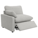  Coaster Furniture Collins 609560P 5 pc Modular Power Reclining Sectional - Grey IMAGE 8