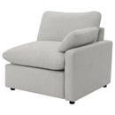  Coaster Furniture Collins 609560P 5 pc Modular Power Reclining Sectional - Grey IMAGE 9