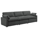  Coaster Furniture Collins 609531P Modular Power Sofa - Dark Grey IMAGE 1