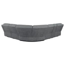  Coaster Furniture Bahrain 609540 6 pc Modular Reclining Sectional Sofa - Charcoal IMAGE 4