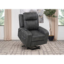 Coaster Furniture Raelynn 603194P Upholstered Power Lift Recliner Chair - Grey IMAGE 7