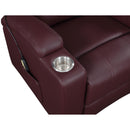 Coaster Furniture Armstrong 609479P Upholstered Power Lift Massage Recliner - Wine IMAGE 11