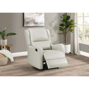  Coaster Furniture Kelsey 609373 Upholstered English Arm Recliner Chair - Ivory IMAGE 4