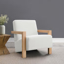  Coaster Furniture Fitzroy 903094 Boucle Upholstered Accent Arm Chair - Ivory IMAGE 8