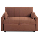  Coaster Furniture Portland 350145 Boucle Upholstered Sleeper Sofa Bed - Copper IMAGE 4