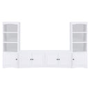  Coaster Furniture Laughlin 724113 4-door Engineered Wood 78-inch TV Stand - White IMAGE 10